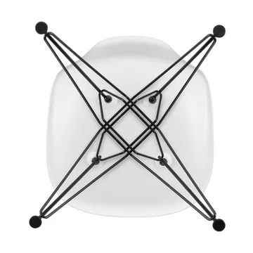 Eames Plastic Side Chair RE DSW stol - White-basic dark - Vitra