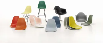 Eames Plastic Side Chair RE DSW stol - White-chrome - Vitra