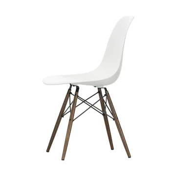 Eames Plastic Side Chair RE DSW stol - White-dark maple - Vitra