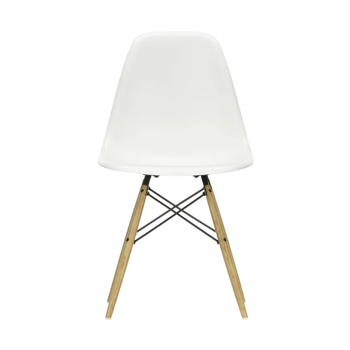 Eames Plastic Side Chair RE DSW stol - White-honey tone ash - Vitra