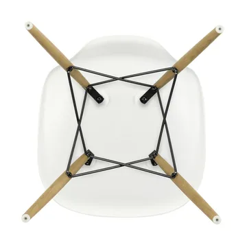 Eames Plastic Side Chair RE DSW stol - White-honey tone ash - Vitra