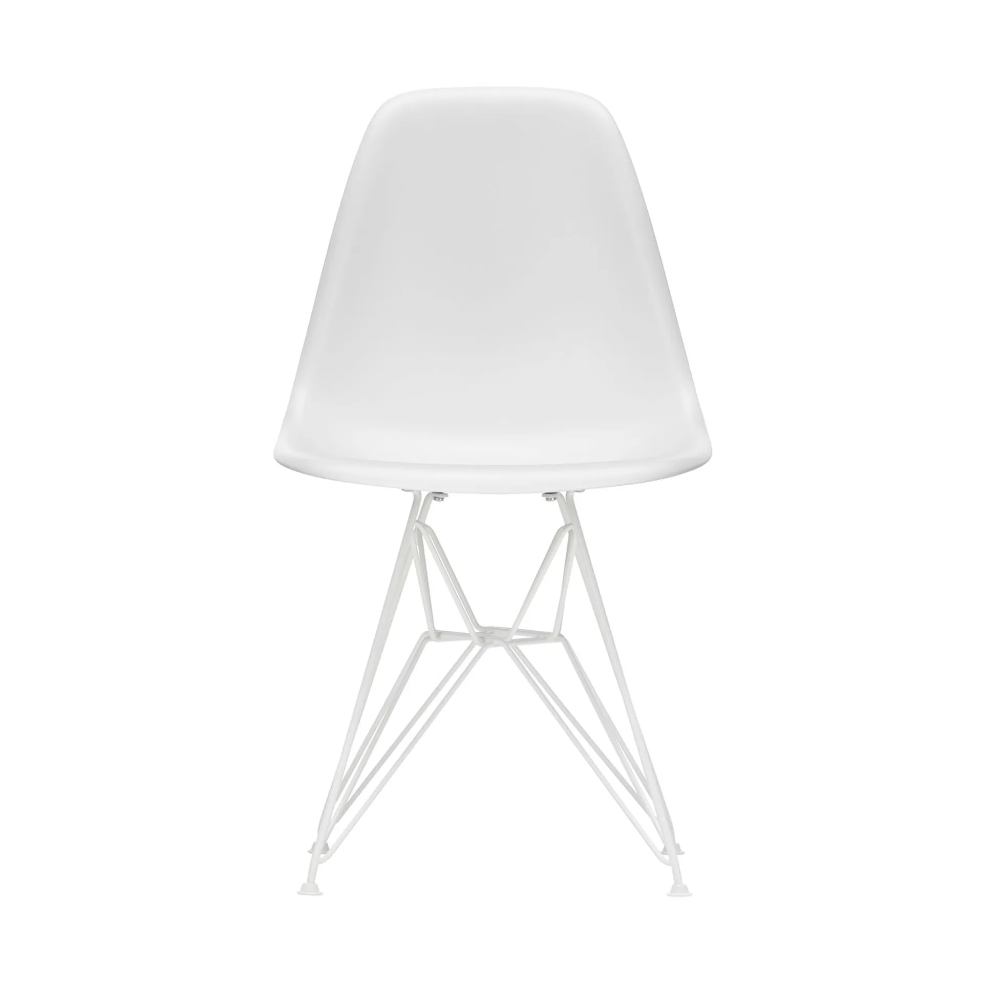 Eames Plastic Side Chair RE DSW stol, White-white Vitra