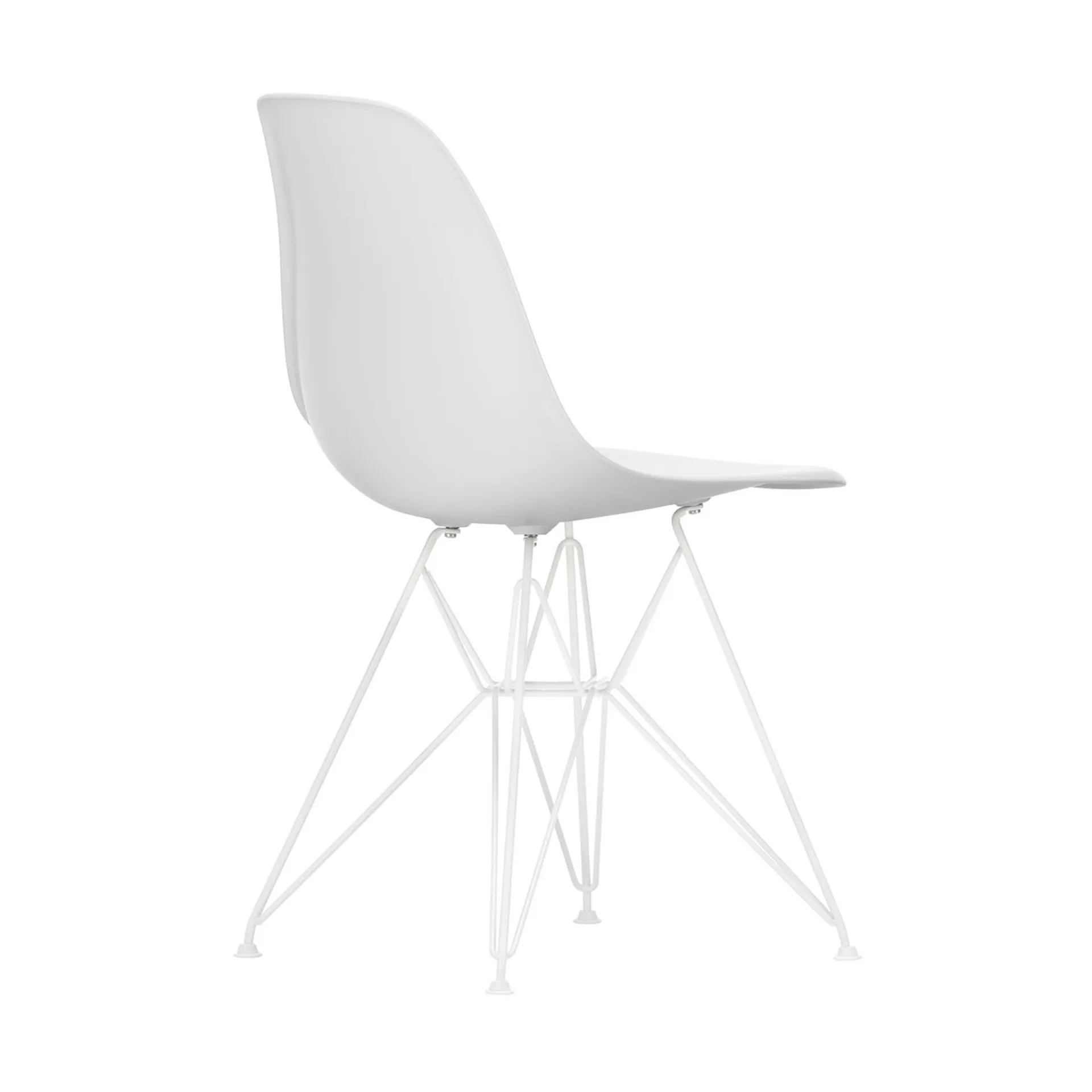 Eames Plastic Side Chair RE DSW stol, White-white Vitra