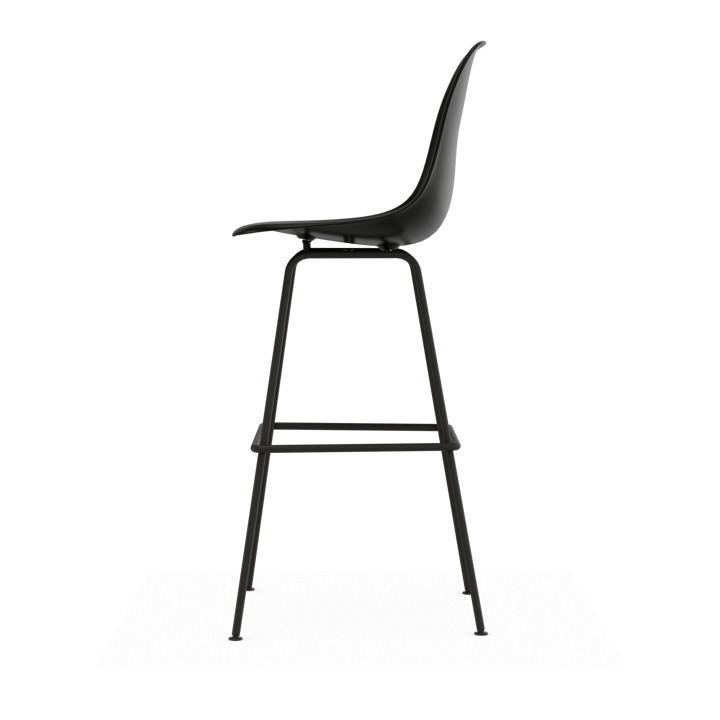 Eames Plastic Stool RE barstol, High Black-black Vitra