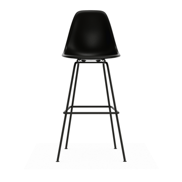 Eames Plastic Stool RE barstol - High Black-black - Vitra