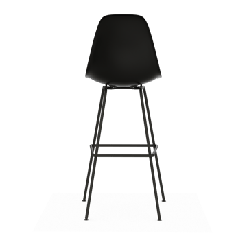 Eames Plastic Stool RE barstol - High Black-black - Vitra