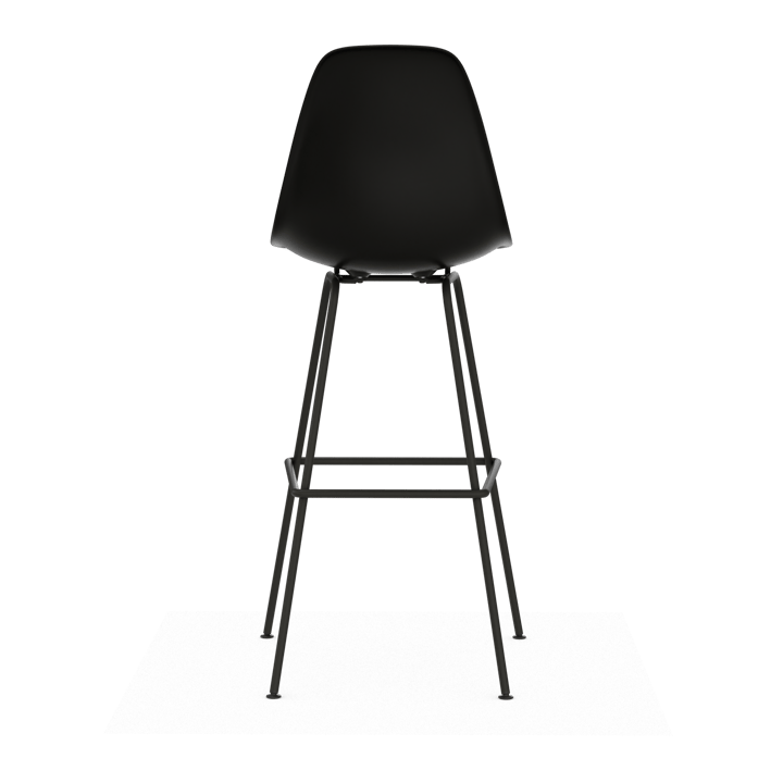 Eames Plastic Stool RE barstol, High Black-black Vitra