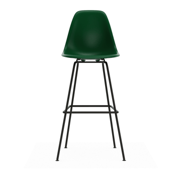 Eames Plastic Stool RE barstol - High Emerald green-black - Vitra