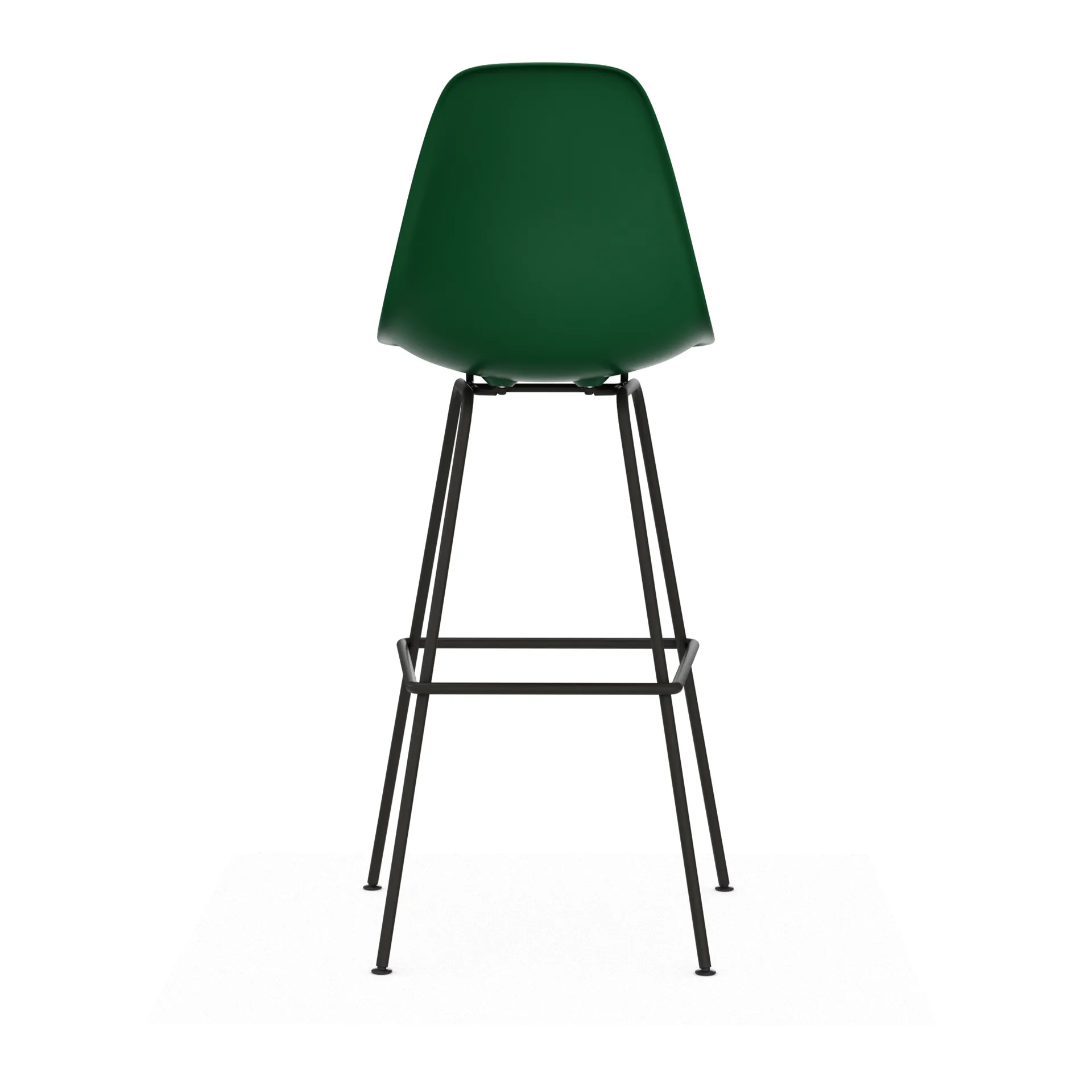 Eames Plastic Stool RE barstol, High Emerald green-black Vitra