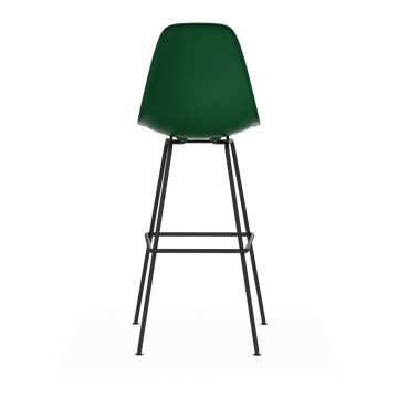 Eames Plastic Stool RE barstol - High Emerald green-black - Vitra