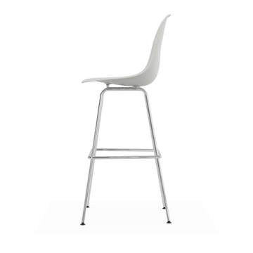 Eames Plastic Stool RE barstol - High White-chrome - Vitra