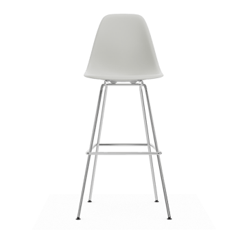 Eames Plastic Stool RE barstol - High White-chrome - Vitra