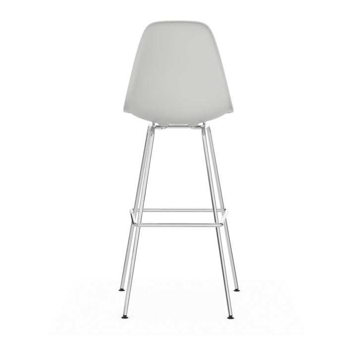 Eames Plastic Stool RE barstol, High White-chrome Vitra
