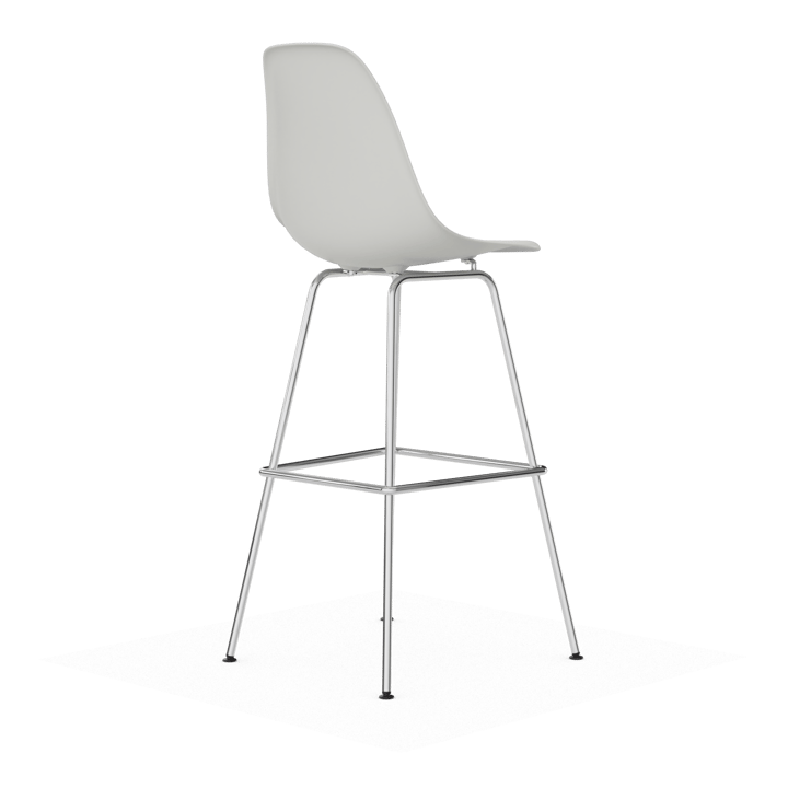 Eames Plastic Stool RE barstol, High White-chrome Vitra