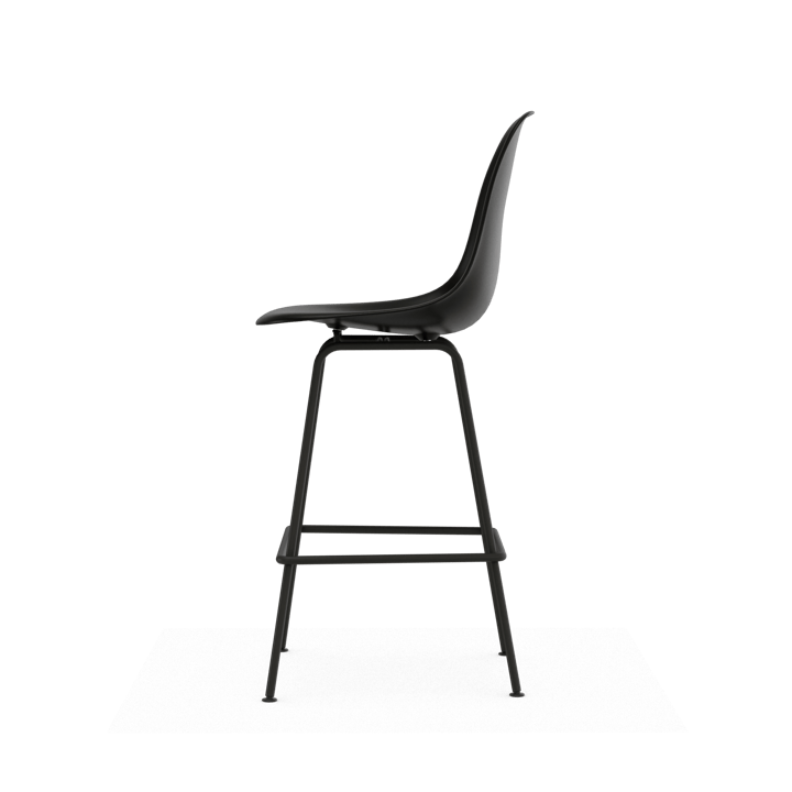 Eames Plastic Stool RE barstol, Medium Black-black Vitra