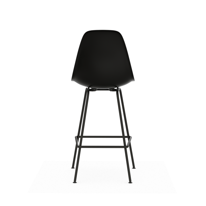 Eames Plastic Stool RE barstol, Medium Black-black Vitra