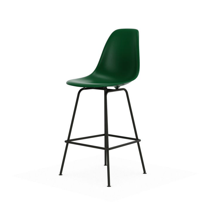 Eames Plastic Stool RE barstol - Medium Emerald green-black - Vitra