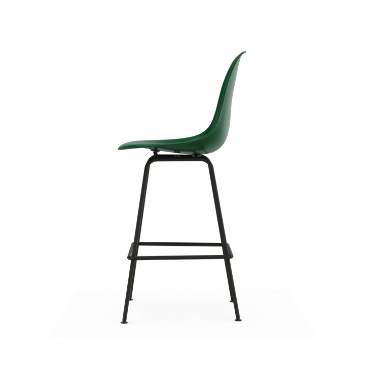 Eames Plastic Stool RE barstol, Medium Emerald green-black Vitra
