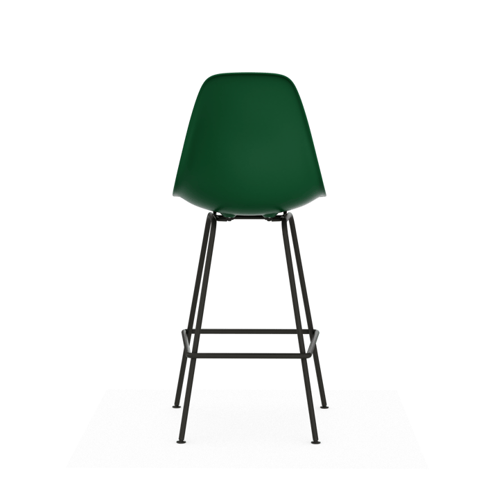 Eames Plastic Stool RE barstol, Medium Emerald green-black Vitra