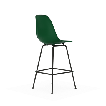 Eames Plastic Stool RE barstol - Medium Emerald green-black - Vitra