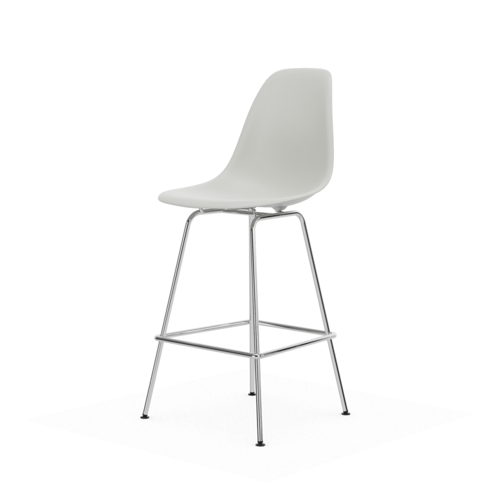 Eames Plastic Stool RE barstol - Medium White-chrome - Vitra