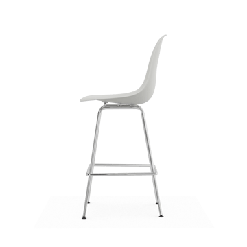 Eames Plastic Stool RE barstol - Medium White-chrome - Vitra