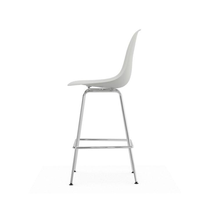 Eames Plastic Stool RE barstol, Medium White-chrome Vitra