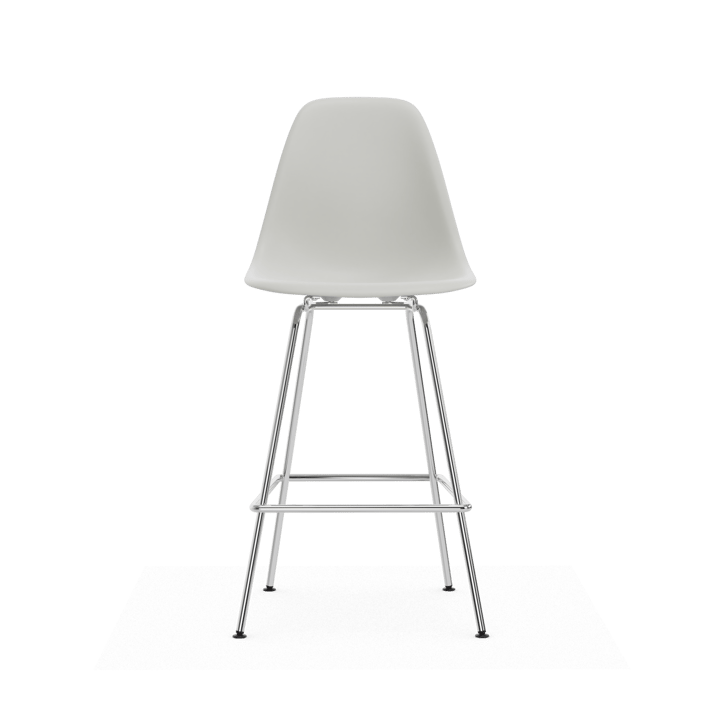 Eames Plastic Stool RE barstol, Medium White-chrome Vitra