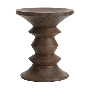 Eames Stool rund krakk modell A - Dark walnut, Ø33x38 cm - Vitra