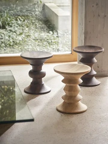 Eames Stool rund krakk modell A - Natural kastanje, Ø33x38 cm - Vitra