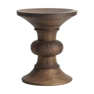 Eames Stool rund krakk modell B - Dark valnøtt, Ø33x38 cm - Vitra