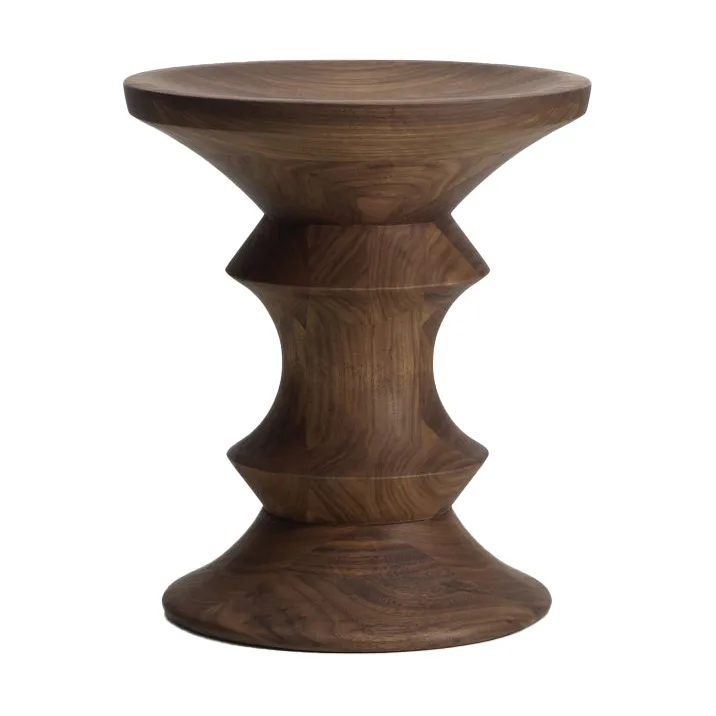 Eames Stool rund krakk modell C - Dark walnut, Ø33x38 cm - Vitra