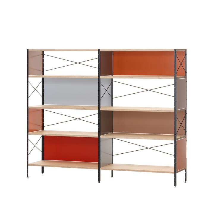 Eames storage unit ESU hylle - Multi-4 hu-Svart ram - Vitra
