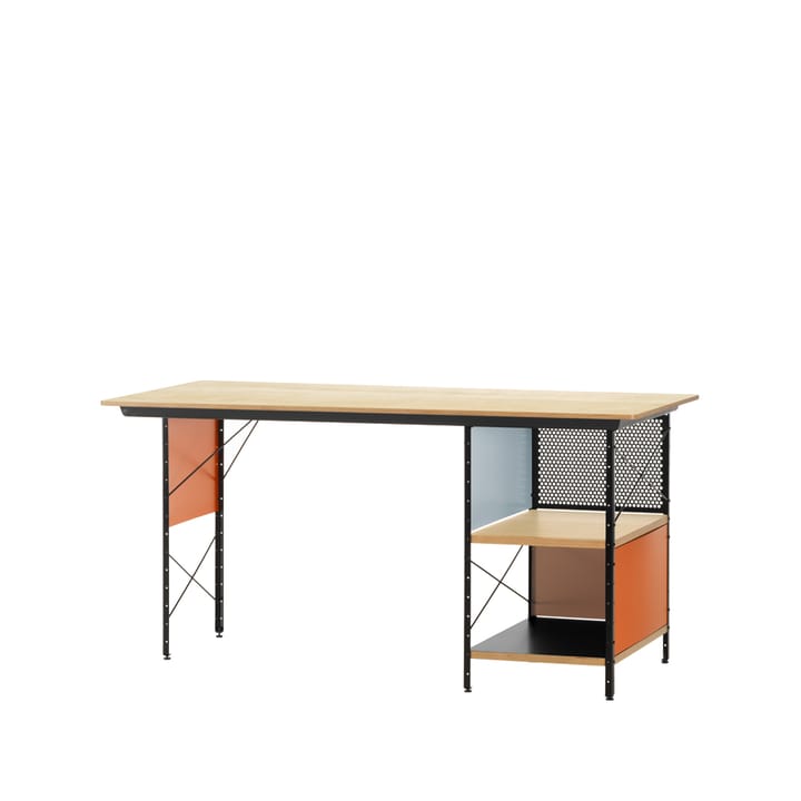 Eames unit EDU skrivebord - Bjørk-Svart stativ - Vitra