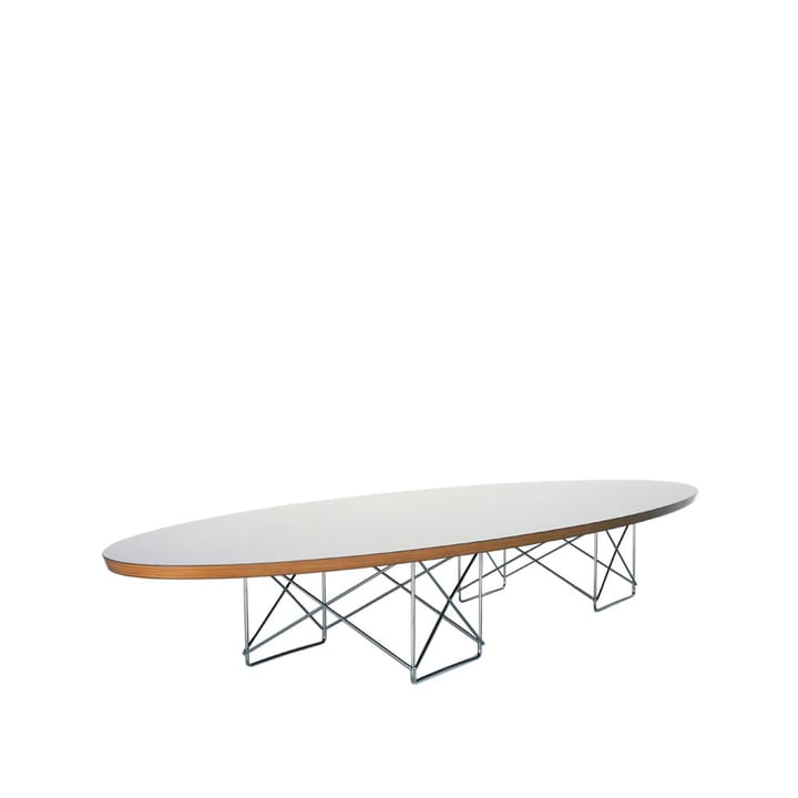 Elliptisk sofabord - Hvit-Kromstativ - Vitra