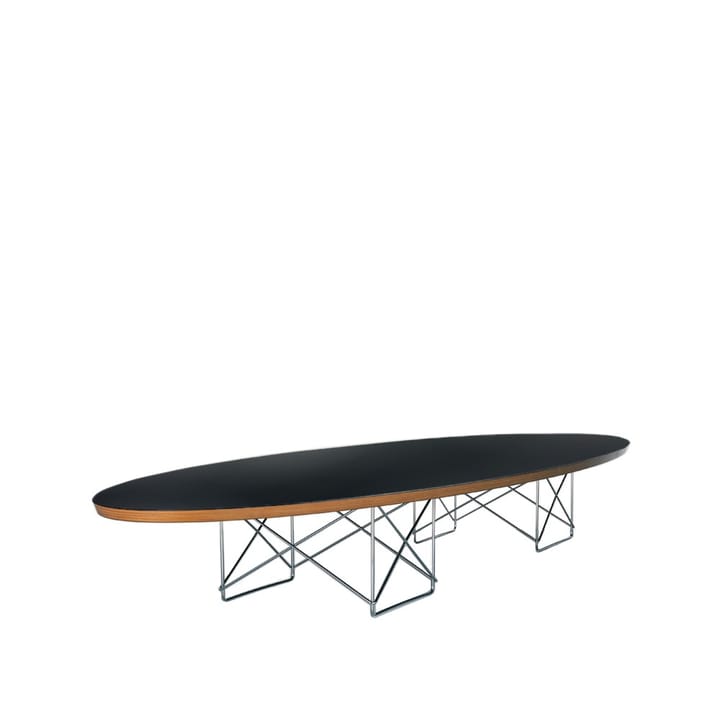 Elliptisk sofabord - Svart-Kromstativ - Vitra
