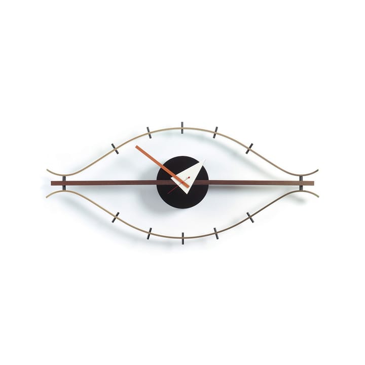 Eye clock veggklokke - Messing-Valnøtt - Vitra