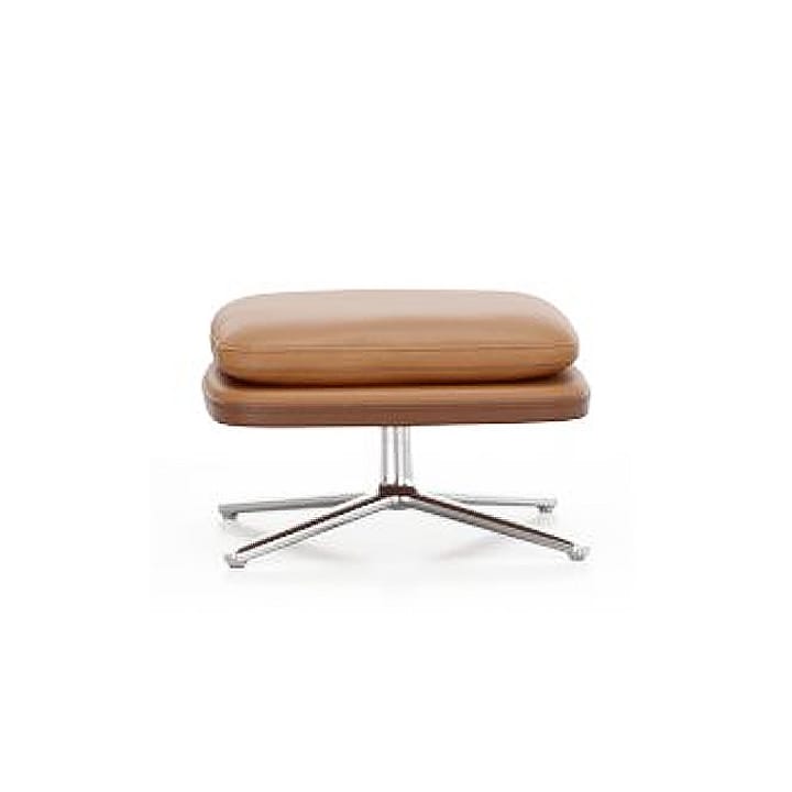 Grand Relax fotskammel Leather premium F - 97 cognac-aluminium - Vitra