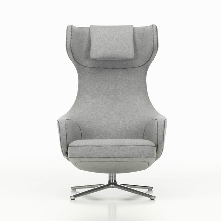 Grand repos lenestol aluminiumsramme, Cosy 2 pebble grey Vitra