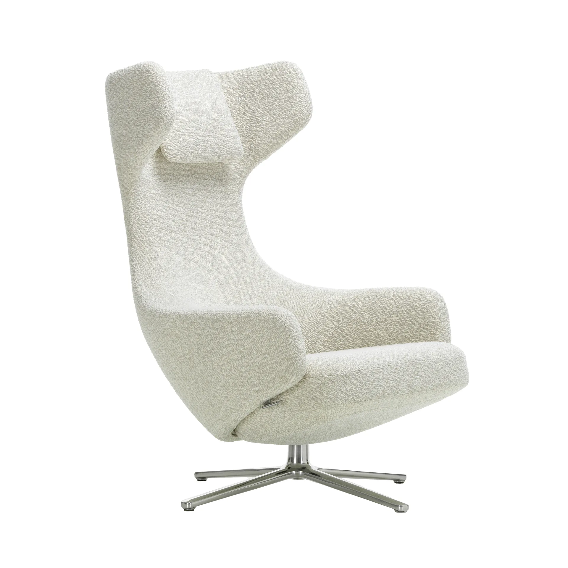 Grand repos lenestol aluminiumsramme, Nubia 01 ivory-pearl Vitra