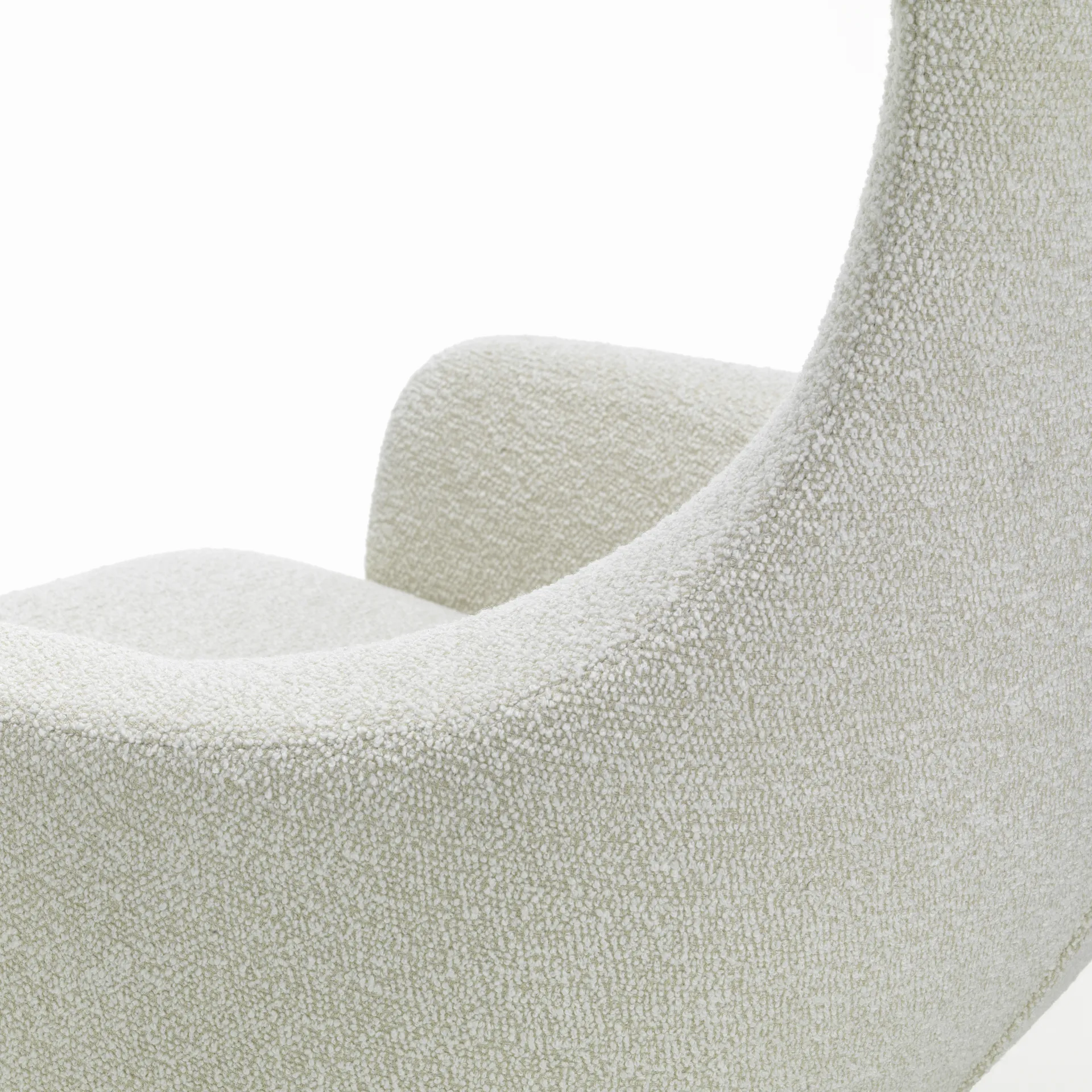 Grand Repos lenestol & Ottoman aluminiumstativ, Nubia 01 ivory-pearl Vitra