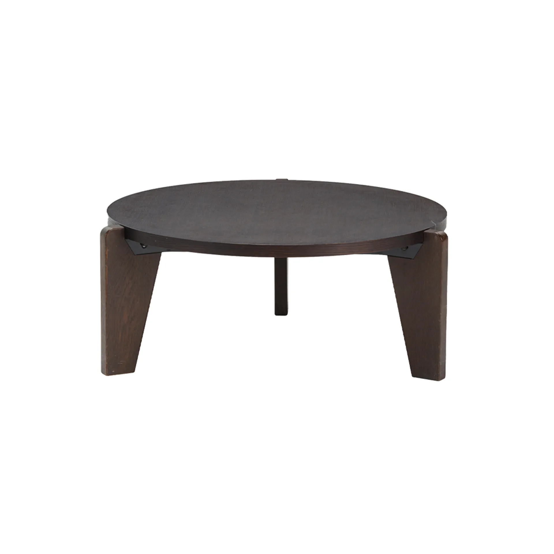 Guéridon lavt sofabord, Dark oak Vitra
