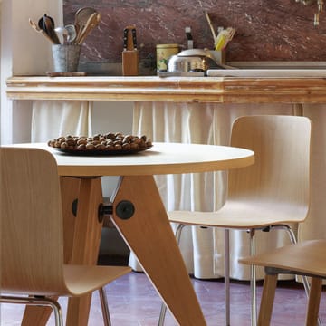 Guéridon spisebord - Oiled walnut ø90cm - Vitra