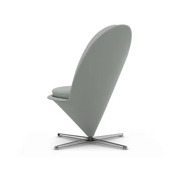 Heart Cone Chair lenestol - Hola cement-rustfritt stål - Vitra