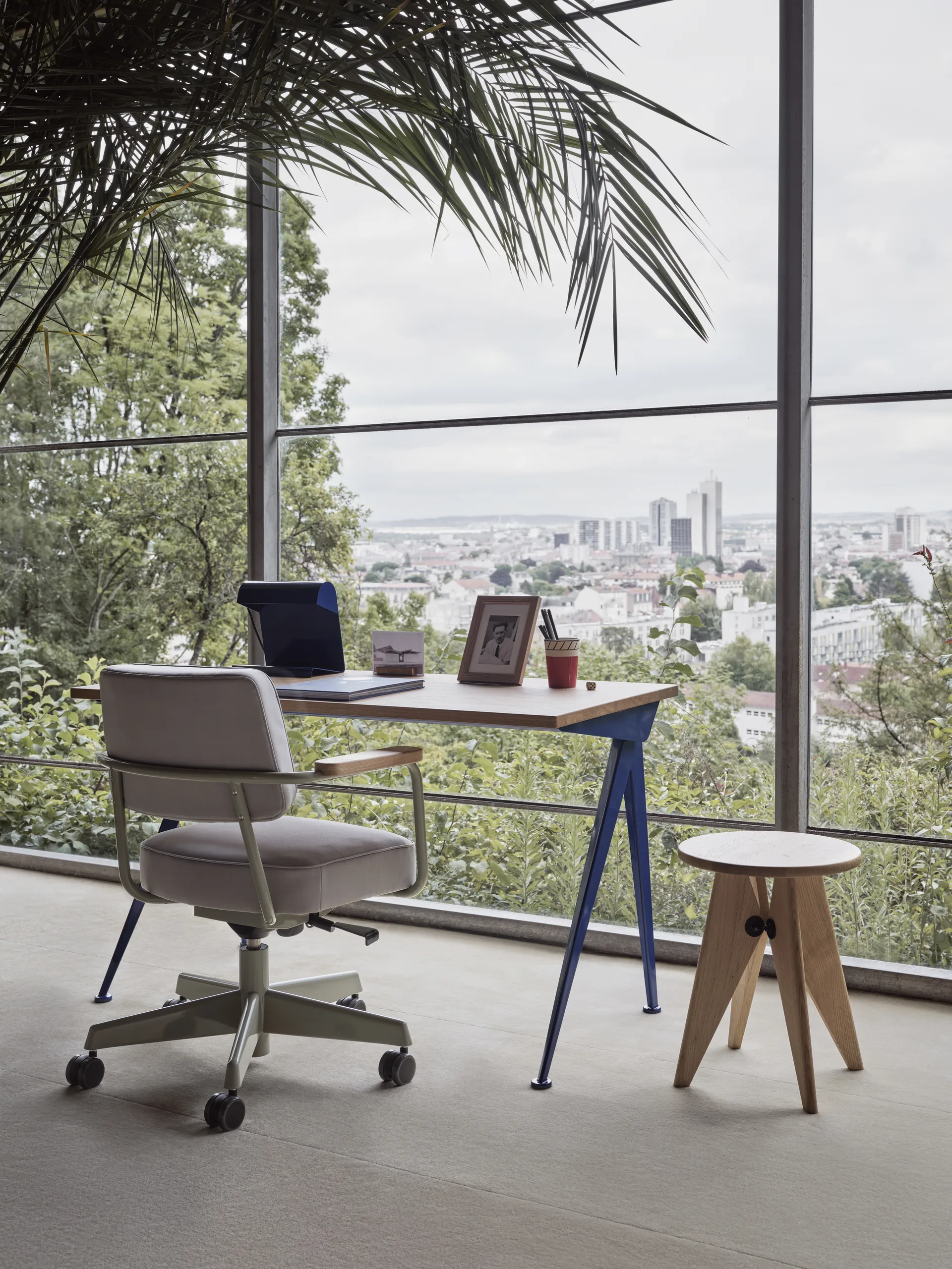 Lampe de Bureau bordslampe, Bleu marcoule Vitra