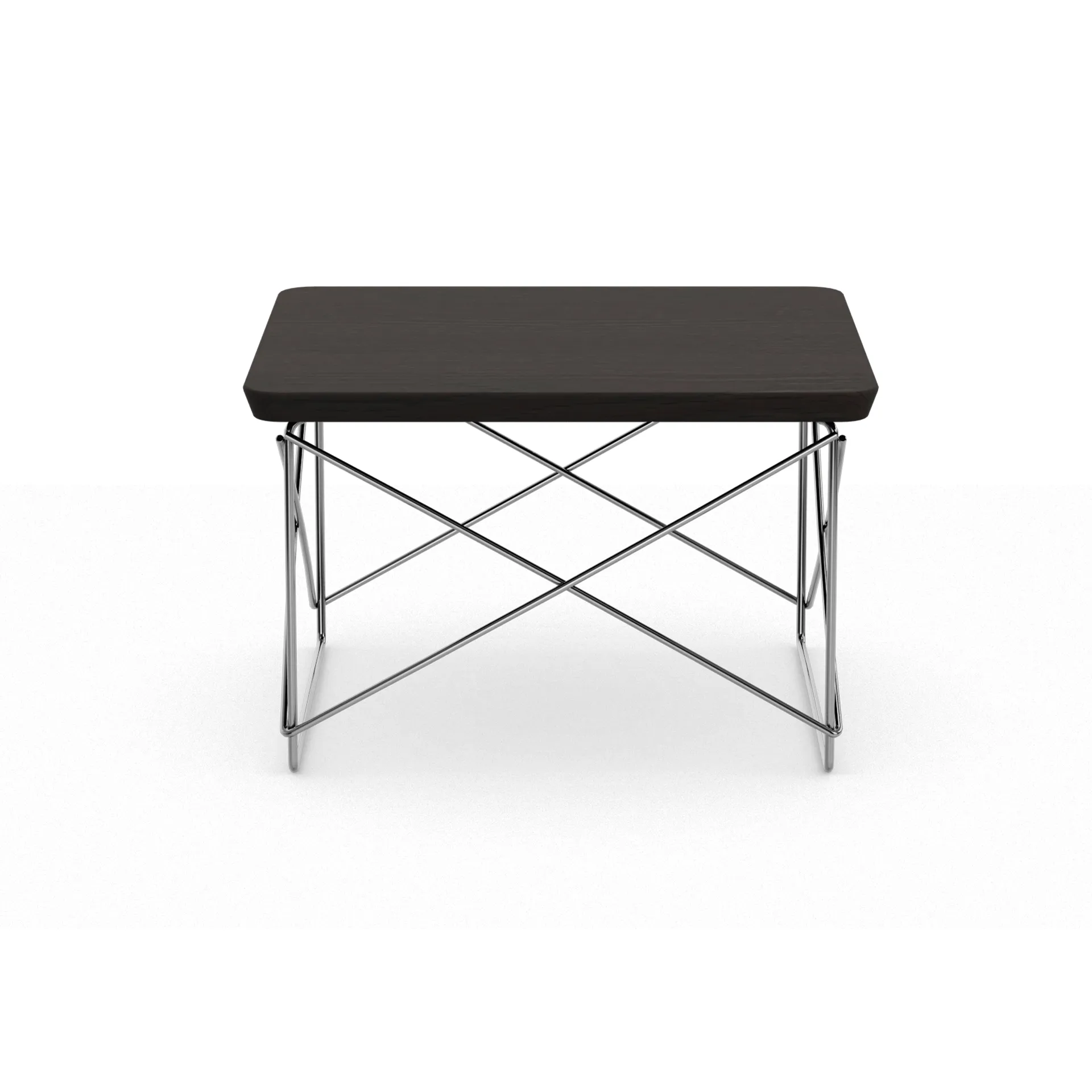 LTR occasional table sidobord, Dark oak-stål Vitra