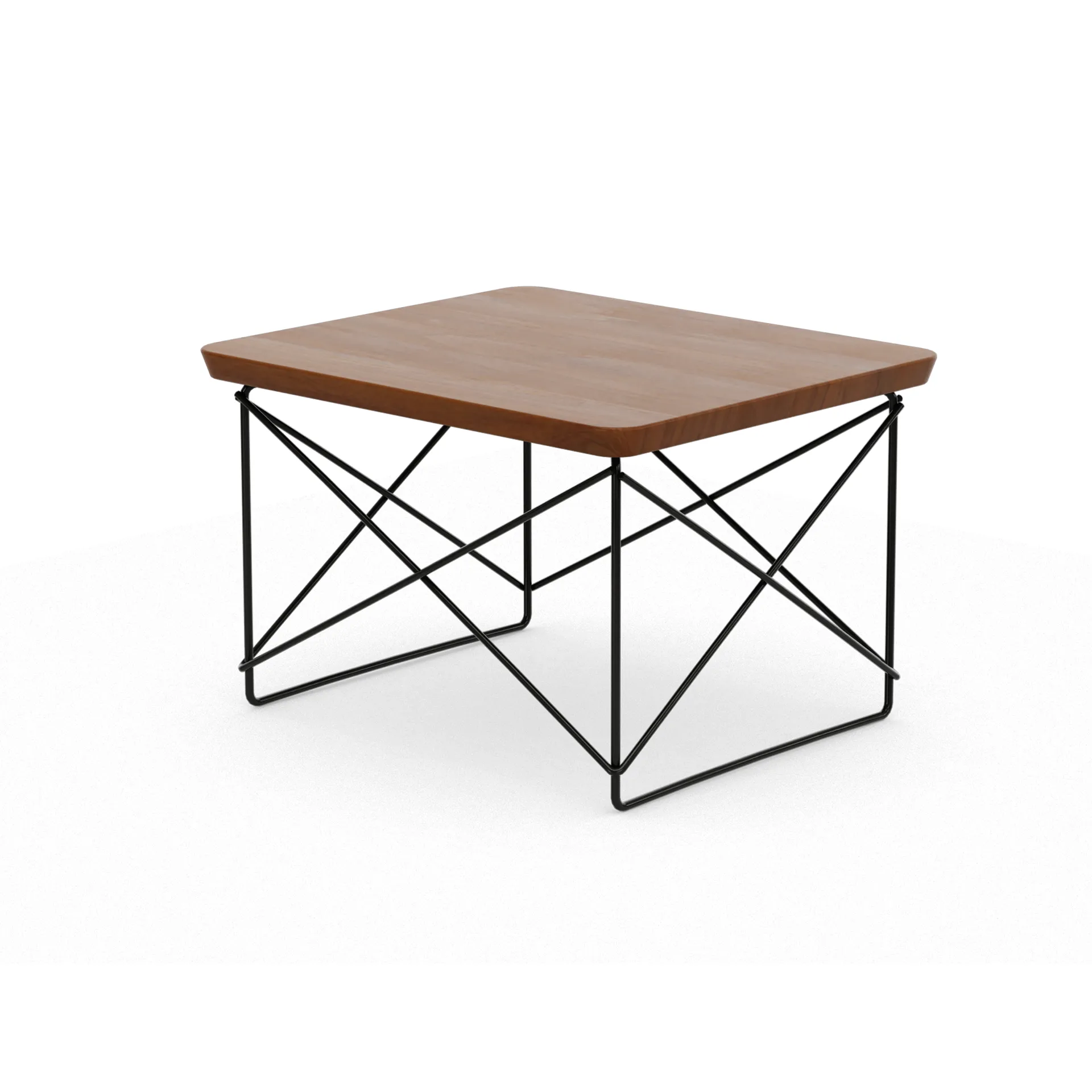 LTR occasional table sidobord, Dark walnut-basic dark Vitra