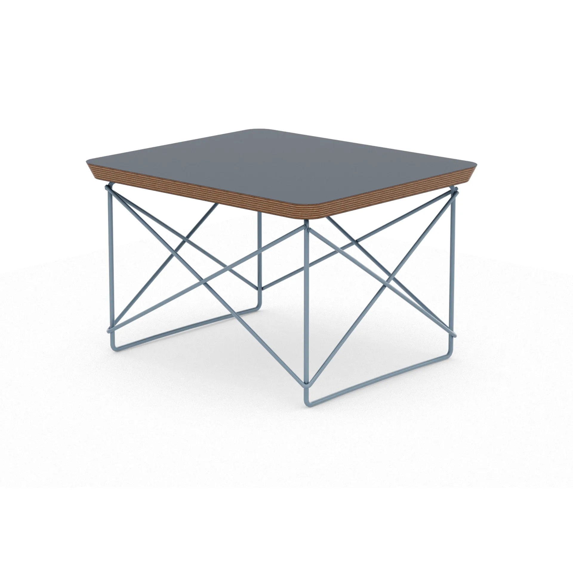 LTR occasional table sidobord, Linoleum smoke-blue sky Vitra