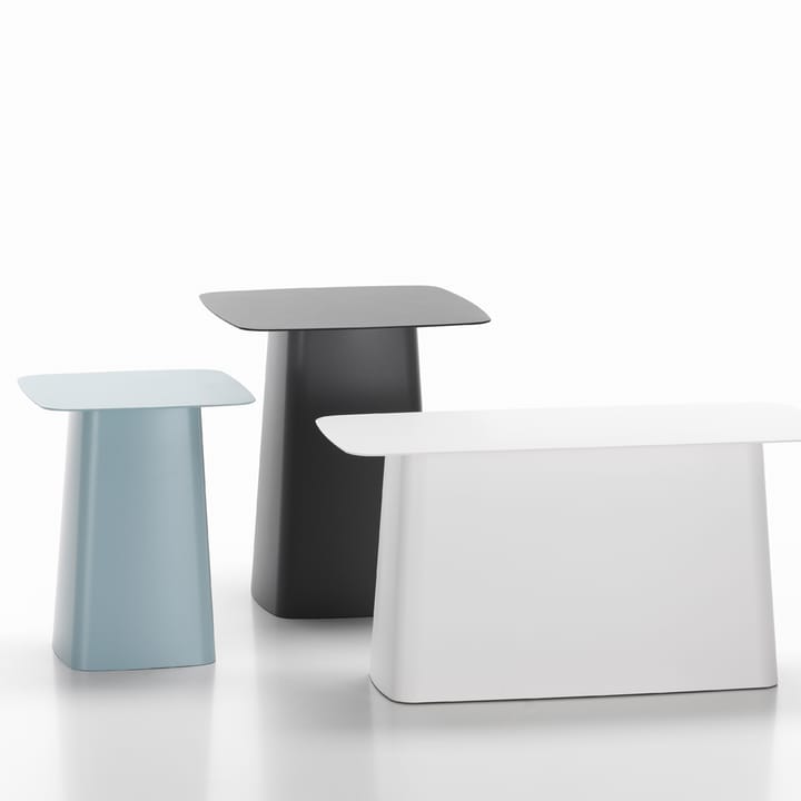 Metal smal sidobord, Hvit Vitra