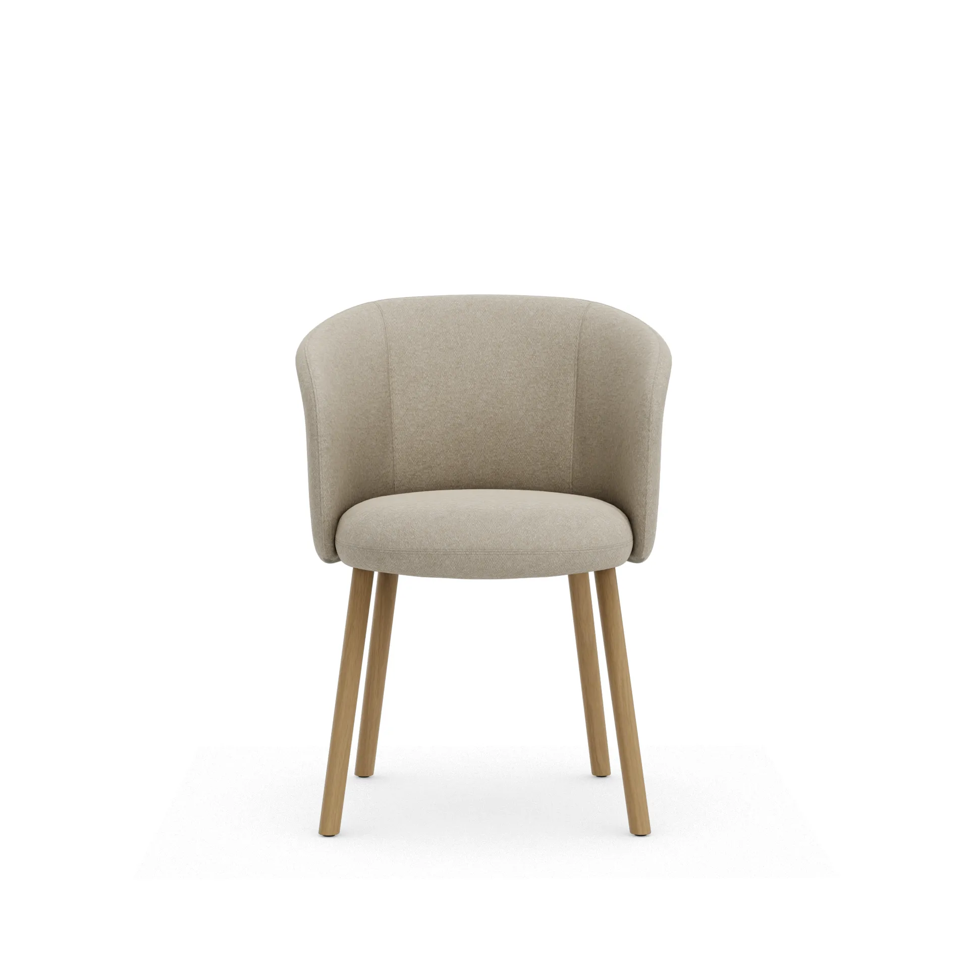Mikado armlenestol, Nubia Cream-pearl-natural oak Vitra
